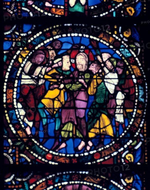 Stained glass window from Chartres CathedralXII Century