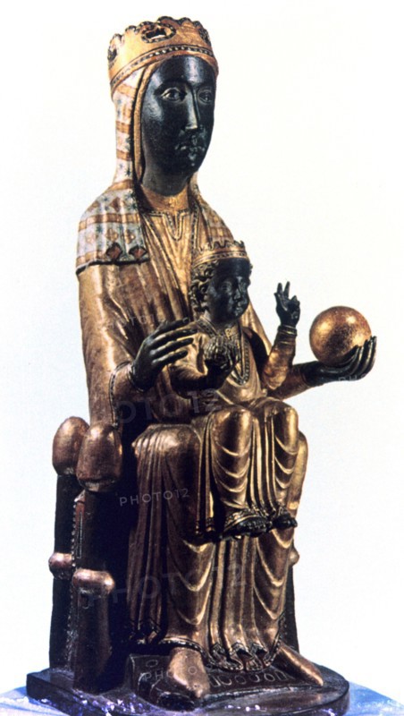 Black Madonna statuette from Montserrat