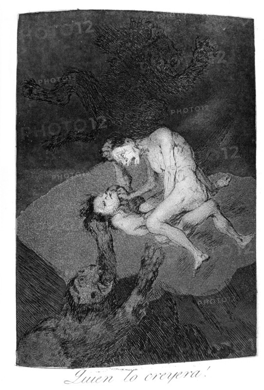 Plate 62 of 'Los caprichos', Goya