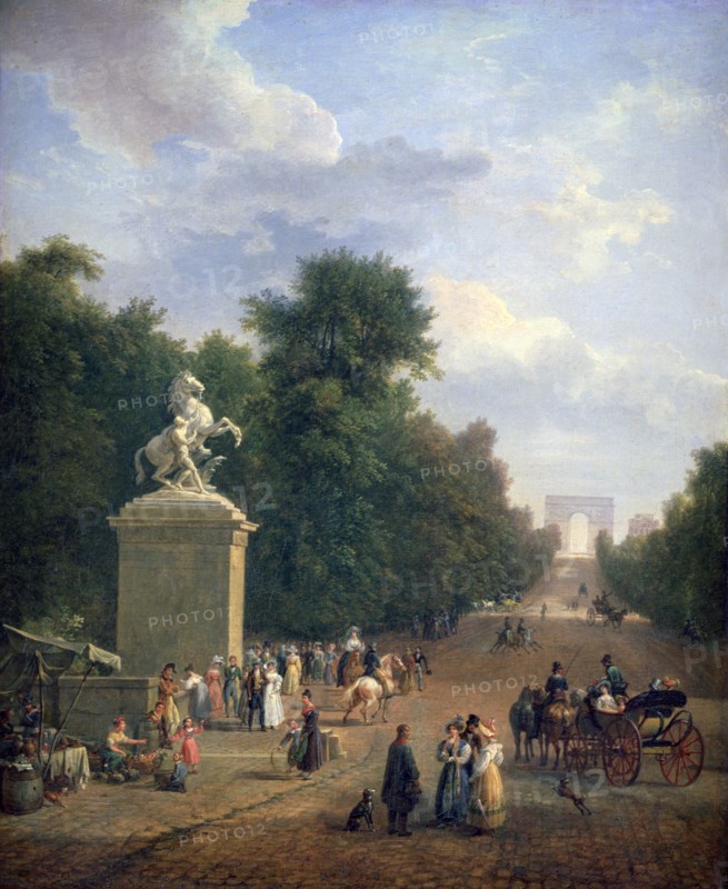 Honore Daumier The Entrance to the Champs-Élysées'