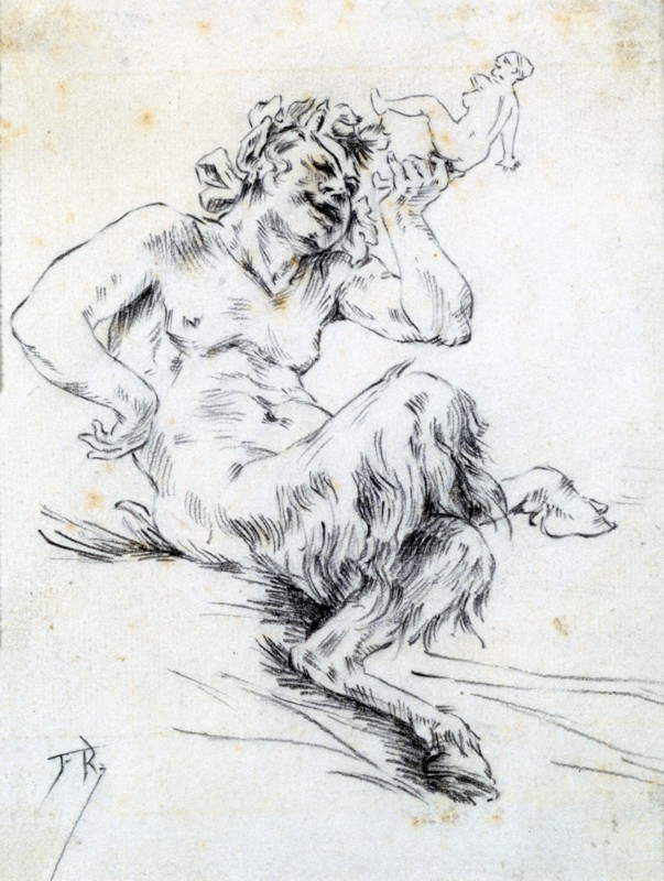 Fauna' by Felicien Rops 1833-1898