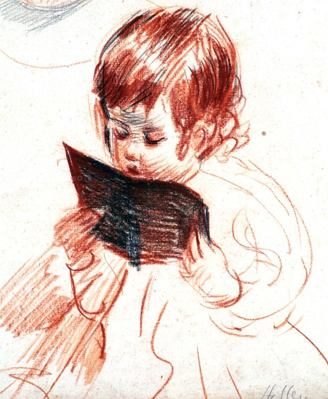 Helleu, 'Sketch of the artists daughter'