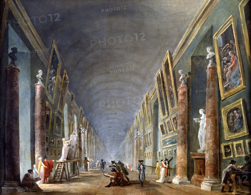 Robert, The Grand Gallery of the Louvre between 1801 and 1805