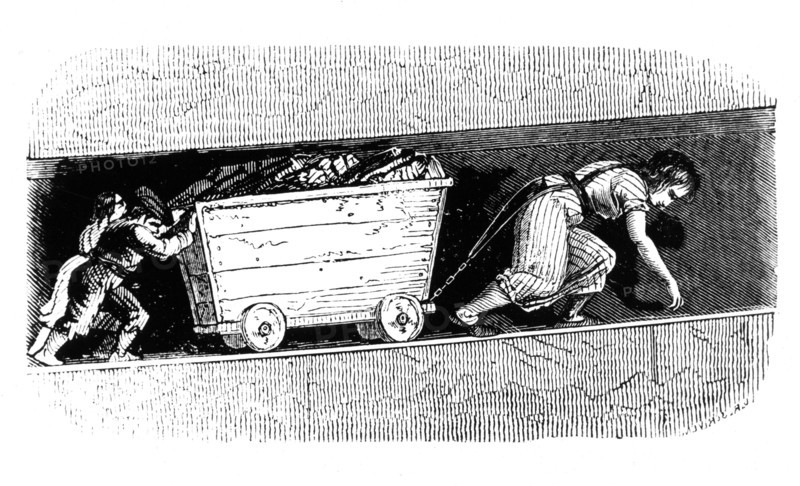 Woman and children coal 'putters'