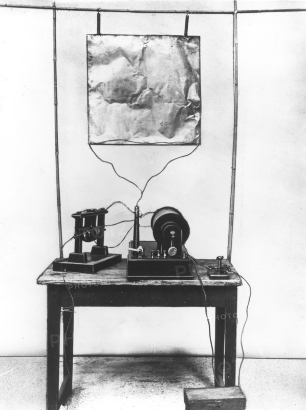 Replica of Marconi's first transmitter used in his early experiments in Italy