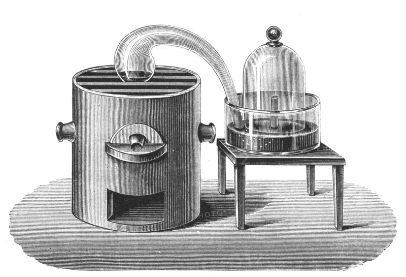 Lavoisier's investigation of the existence of oxygen in the air