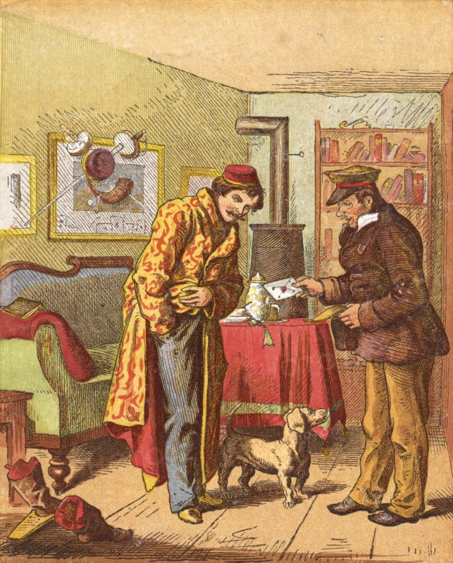 Paying for letter delivery