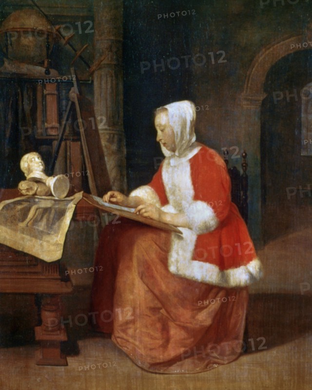 A Woman seated Drawing', 1629-1667