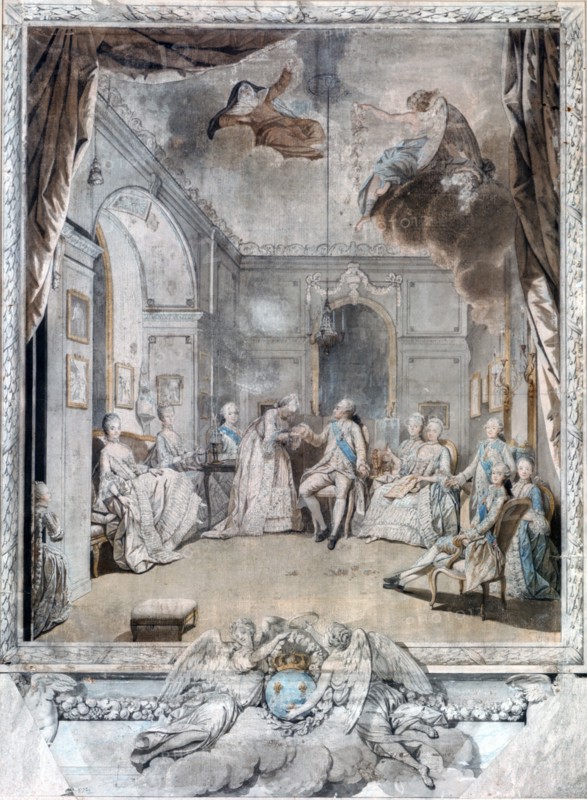 Moreau, 'Mme Louise Saying Good-bye to her Son'