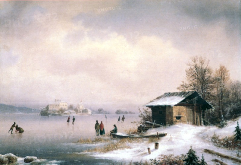 Winter Landscape, Ljubljana', 1824-1871