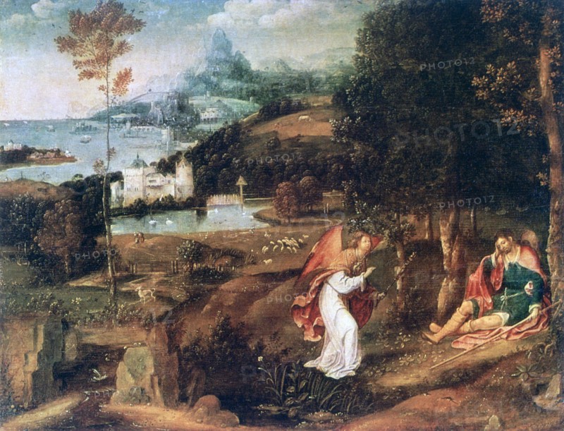 Landscape Scene with Saint Roch', 1487-1524