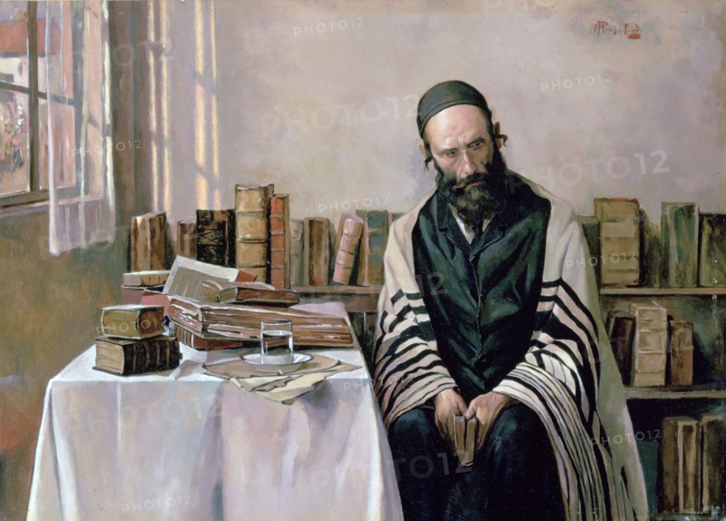 A Rabbi in his Study'
