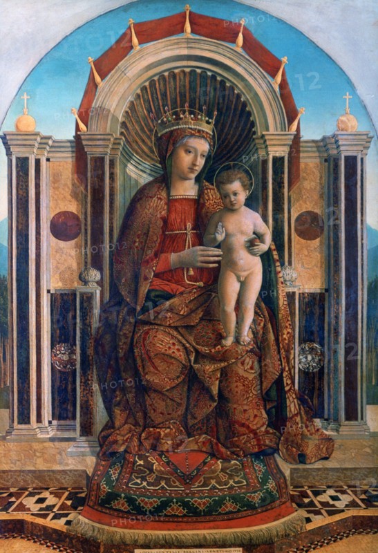 The Virgin and Child Enthroned', about 1475-1485