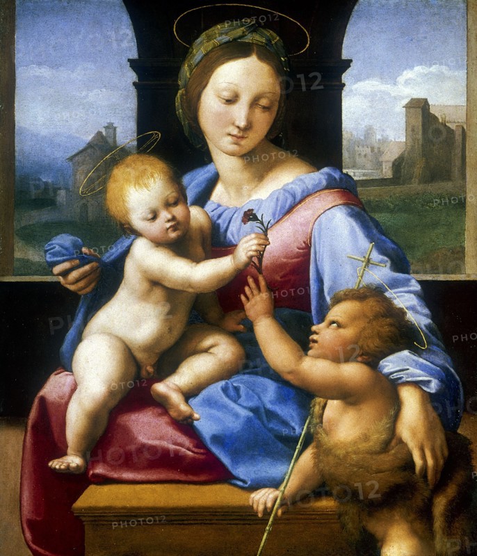 Raphael, 'Madonna and Child with the Infant Baptist'