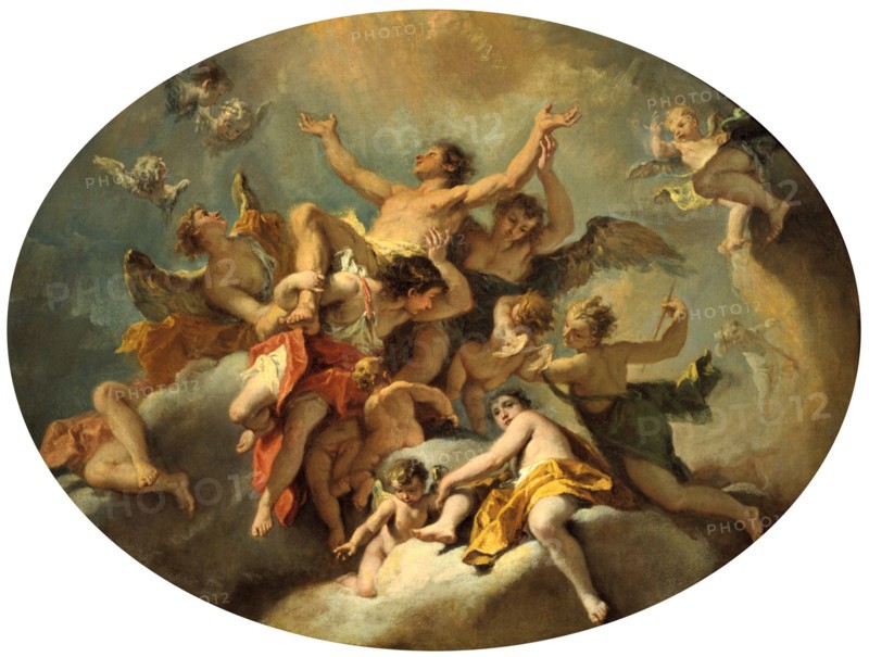 Sebastiano Ricci [Italian Rococo Era Painter, 1659-1734 Assumption of St