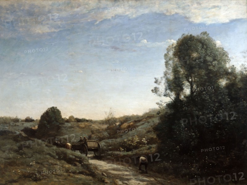 Corot, La Charrette - Souvenir de Marcoussis (près de Montlhéry)