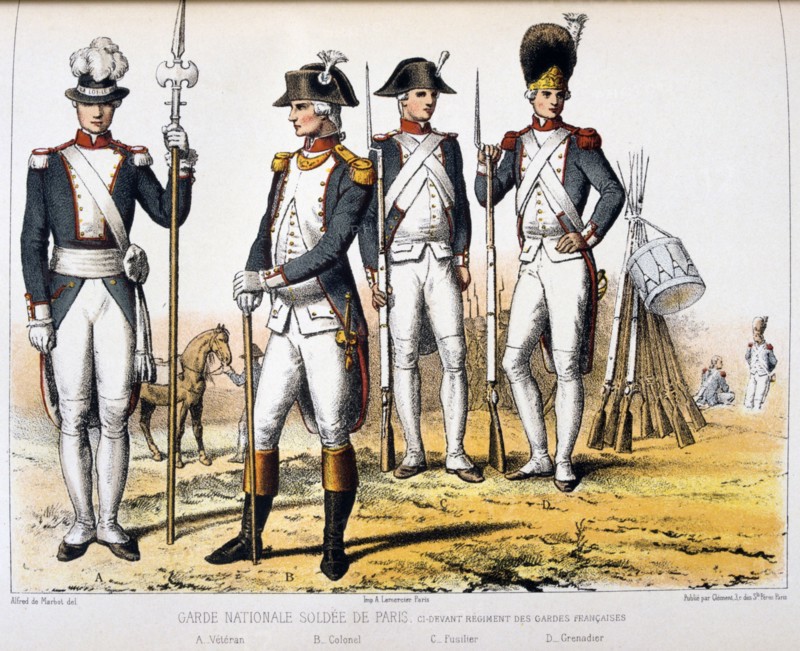 Parisienne National Guard soldiers