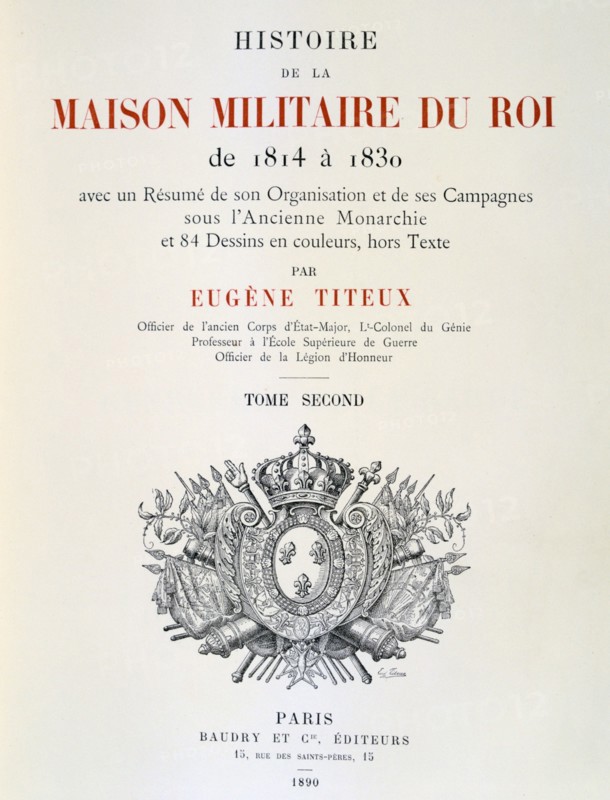 Title Page of the French Royal Royal regiment 1814-1830