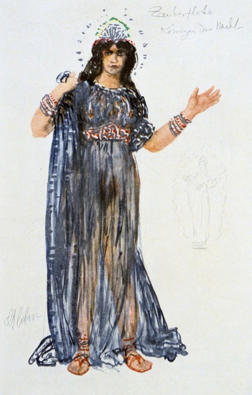 Costume design for the Queen of the Night, 1913