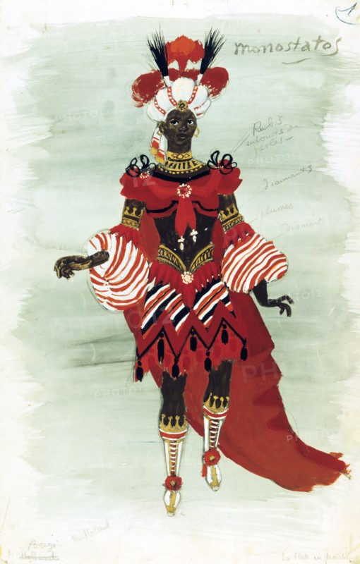 Costume design for Monostatos, mid 20th century