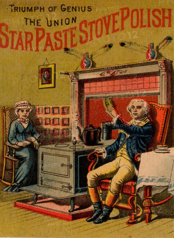 Trade Card Advertising Stove Polish