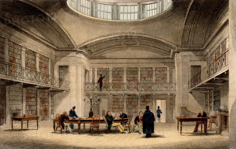 Thomas Allom, Bibliothèque Publique de Plymouth