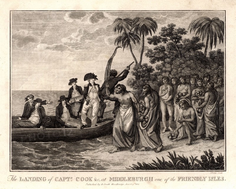 James Cook arrive aux Îles Tonga