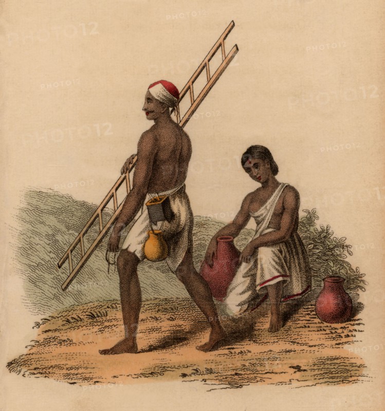 Laitier indien et sa femme
