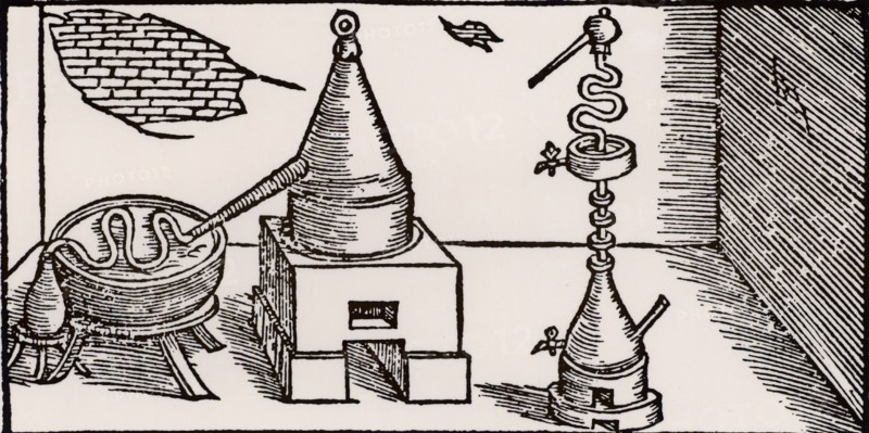 La distillation de l'alcool