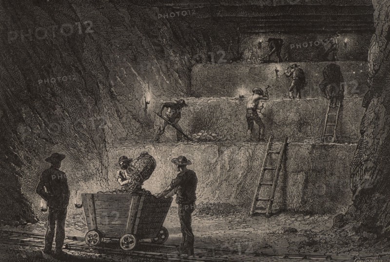 Working metal deposits at Stolberg, Prussia