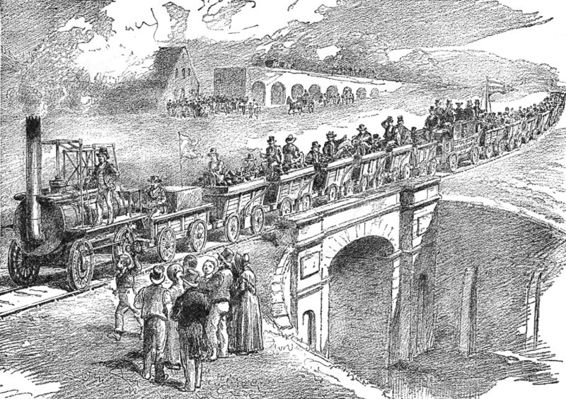 Opening of the Stockton and Darlington Railway, 27 September 1825