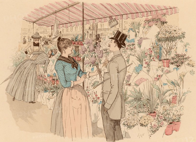 Flower market in the Madeleine