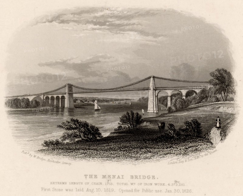Suspension bridge over the Menai Straits