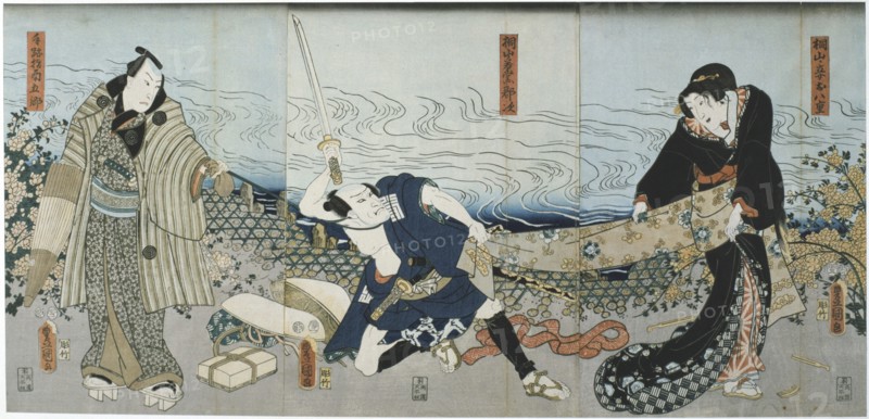 Scene from a Kabuki theatre performance