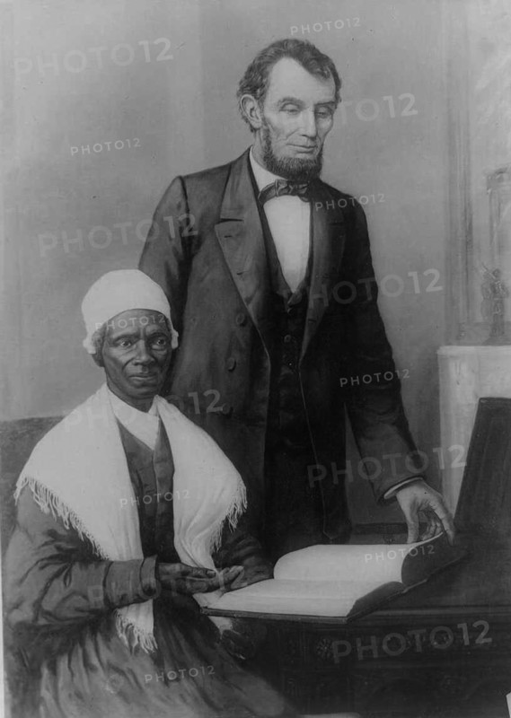 President Lincoln at the White House