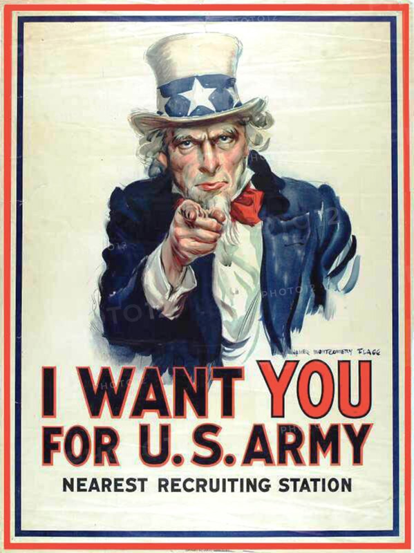 "I want YOU for the U.S. Army"