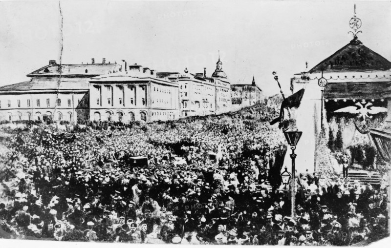 Foule à Moscou