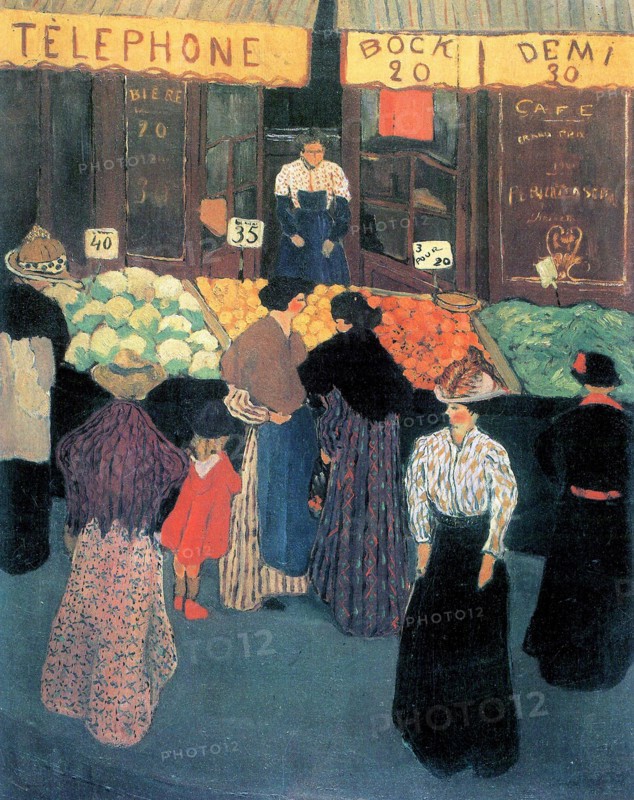 Vallotton, Au marché