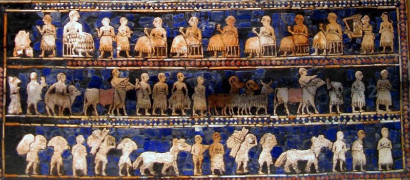 The 'Peace' panel from the Standard of Ur