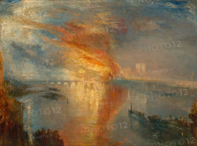 Turner, The Burning of the Houses of Parliament, 16 October 1834