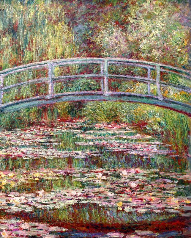 Bridge Over a Pond of Water Lilies, Claude Monet