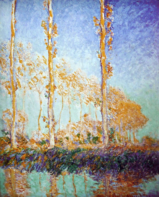 Monet, 'Three Poplar Trees in the Autumn'