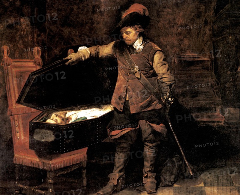 Delaroche, 'Cromwell before the Coffin of Charles I'