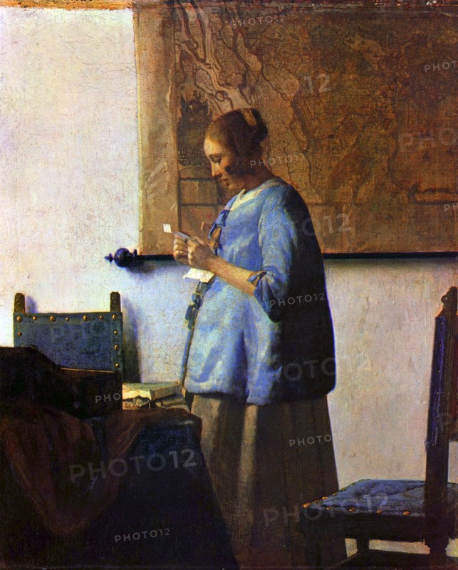 Vermeer, Femme en bleu lisant une lettre