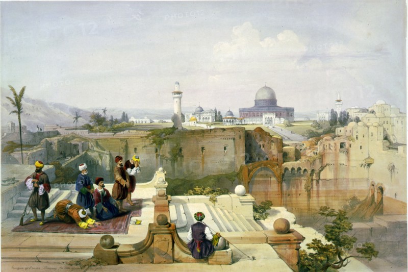 D'après David Roberts, La Mosquée d'Omar