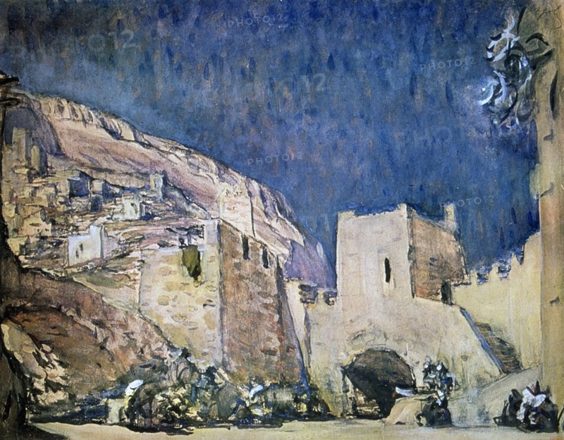 Serov, Set design for "Judith"
