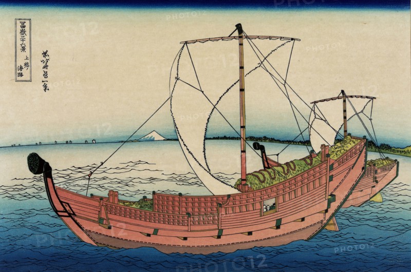 Hokusai, The Kazusa Province sea route