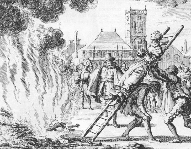Ann Ekende Vlasteran burned alive in 1571