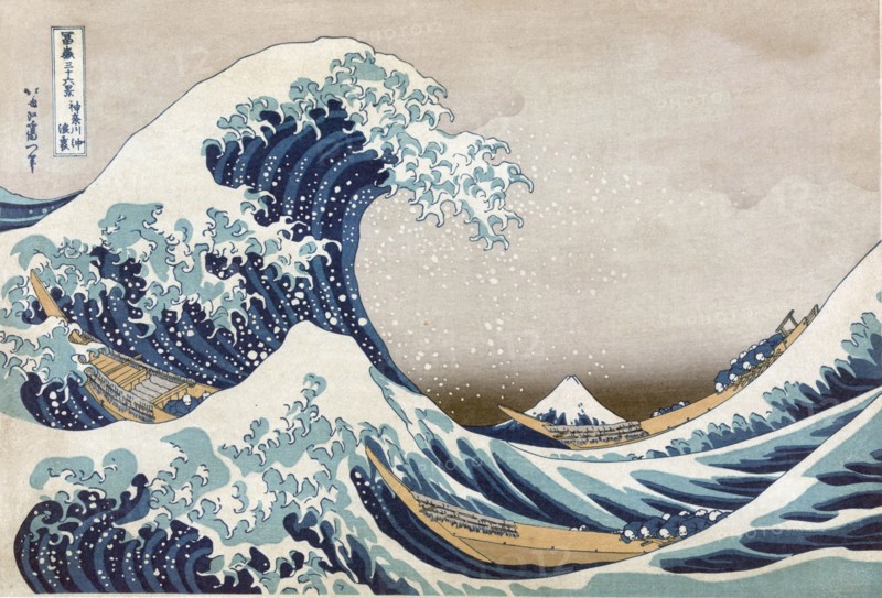 The Great Wave off the coast at Kanagawa