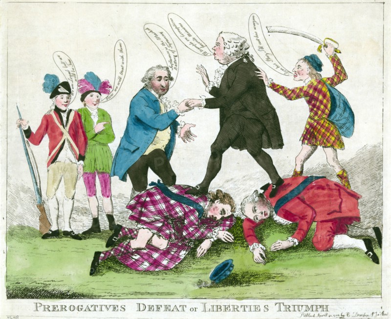 Prerogatives defeat or liberties triumph'